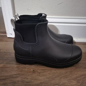 UGG Droplet Women's Black Ankle Rain Boots